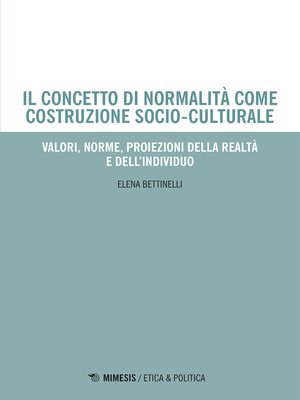cover image of Il concetto di normalità come costruzione socio-culturale
